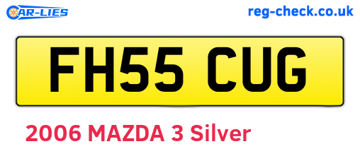 FH55CUG are the vehicle registration plates.