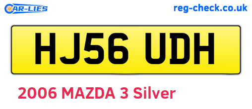 HJ56UDH are the vehicle registration plates.