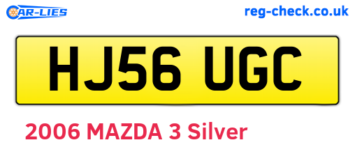 HJ56UGC are the vehicle registration plates.
