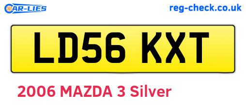 LD56KXT are the vehicle registration plates.