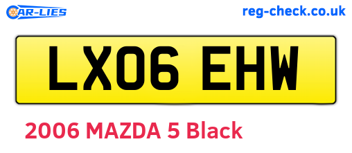 LX06EHW are the vehicle registration plates.