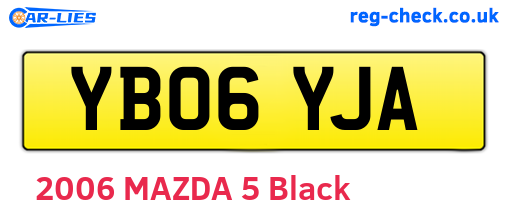 YB06YJA are the vehicle registration plates.