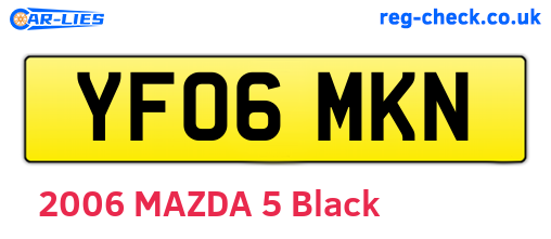 YF06MKN are the vehicle registration plates.
