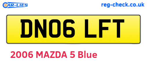 DN06LFT are the vehicle registration plates.