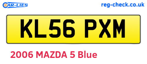 KL56PXM are the vehicle registration plates.