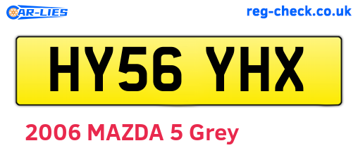 HY56YHX are the vehicle registration plates.