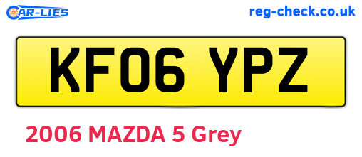 KF06YPZ are the vehicle registration plates.