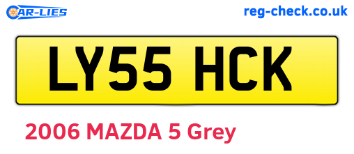 LY55HCK are the vehicle registration plates.