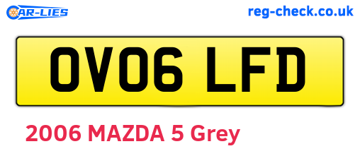 OV06LFD are the vehicle registration plates.