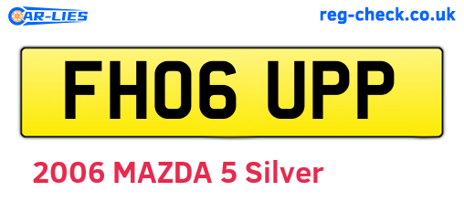 FH06UPP are the vehicle registration plates.
