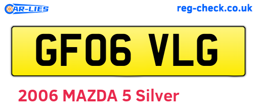 GF06VLG are the vehicle registration plates.