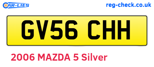 GV56CHH are the vehicle registration plates.