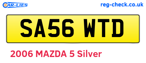 SA56WTD are the vehicle registration plates.
