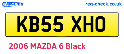 KB55XHO are the vehicle registration plates.