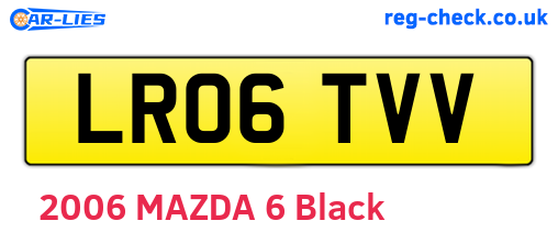 LR06TVV are the vehicle registration plates.
