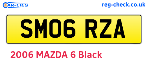 SM06RZA are the vehicle registration plates.