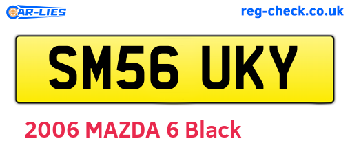 SM56UKY are the vehicle registration plates.