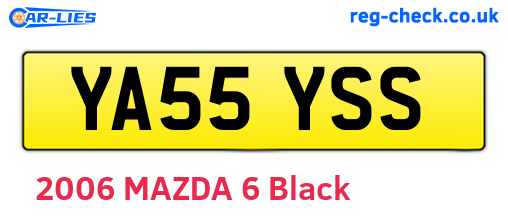 YA55YSS are the vehicle registration plates.