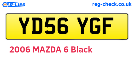 YD56YGF are the vehicle registration plates.