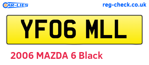 YF06MLL are the vehicle registration plates.