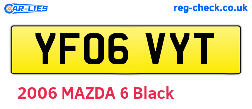 YF06VYT are the vehicle registration plates.