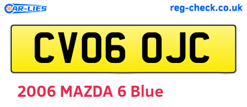 CV06OJC are the vehicle registration plates.
