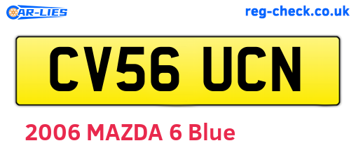 CV56UCN are the vehicle registration plates.
