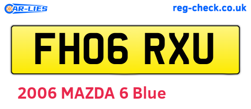 FH06RXU are the vehicle registration plates.