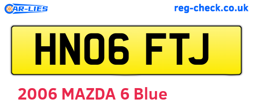 HN06FTJ are the vehicle registration plates.