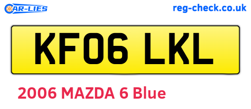 KF06LKL are the vehicle registration plates.