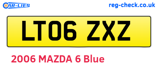 LT06ZXZ are the vehicle registration plates.