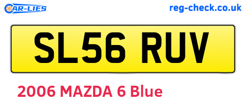 SL56RUV are the vehicle registration plates.