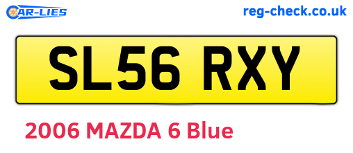 SL56RXY are the vehicle registration plates.