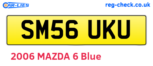 SM56UKU are the vehicle registration plates.