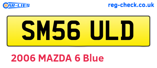 SM56ULD are the vehicle registration plates.