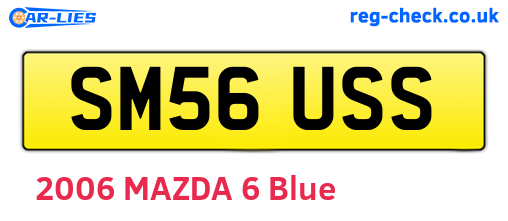 SM56USS are the vehicle registration plates.