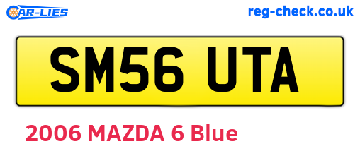 SM56UTA are the vehicle registration plates.