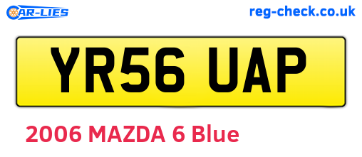 YR56UAP are the vehicle registration plates.