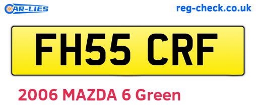 FH55CRF are the vehicle registration plates.