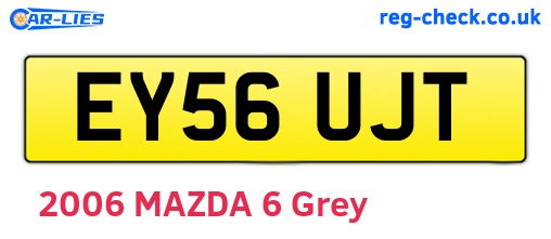 EY56UJT are the vehicle registration plates.