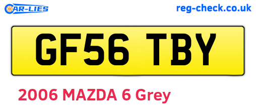 GF56TBY are the vehicle registration plates.