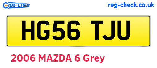 HG56TJU are the vehicle registration plates.