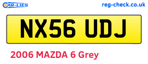 NX56UDJ are the vehicle registration plates.