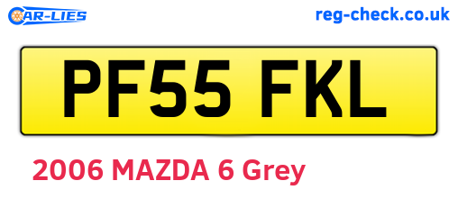 PF55FKL are the vehicle registration plates.