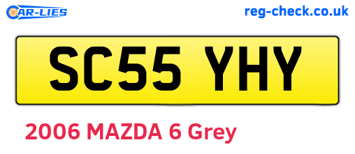 SC55YHY are the vehicle registration plates.