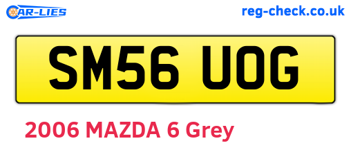 SM56UOG are the vehicle registration plates.
