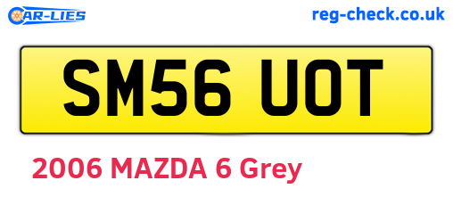 SM56UOT are the vehicle registration plates.