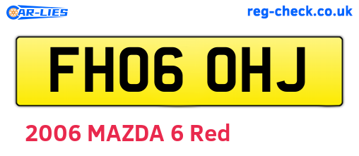 FH06OHJ are the vehicle registration plates.