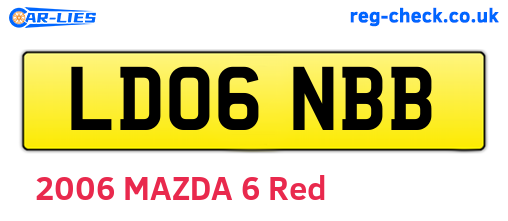 LD06NBB are the vehicle registration plates.