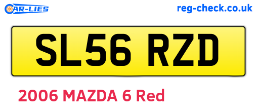 SL56RZD are the vehicle registration plates.